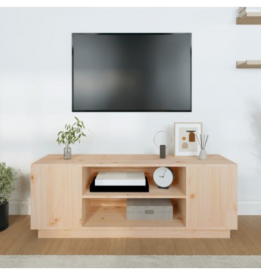  Televizoriaus spintelė, 110x35x40,5cm, pušies medienos masyvas - TV spintelės - 3
