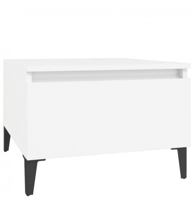  Staliukas, baltos spalvos, 50x46x35cm, apdirbta mediena - Žurnaliniai staliukai - 2