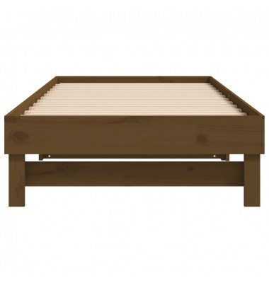  Ištraukiama lova, medaus ruda, 2x(100x200)cm, pušies masyvas - Lovos - 9
