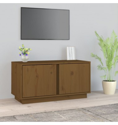  Televizoriaus spintelė, medaus ruda, 80x35x40,5cm, pušis - TV spintelės - 1