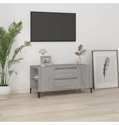  Televizoriaus spintelė, pilka ąžuolo, 102x44,5x50cm, mediena - TV spintelės - 1
