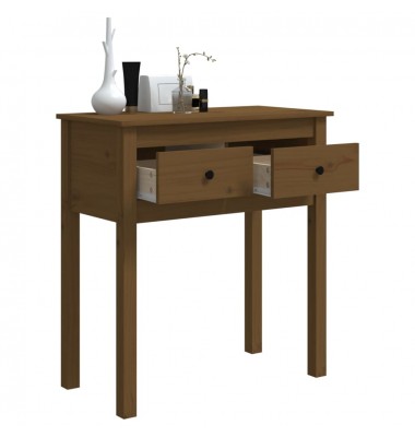  Konsolinis staliukas, medaus rudas, 70x35x75cm, pušies masyvas - Žurnaliniai staliukai - 5