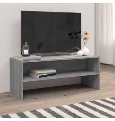  Televizoriaus spintelė, pilka ąžuolo, 100x40x40cm, mediena - TV spintelės - 1