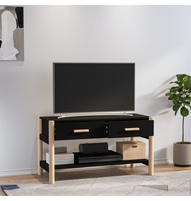  Televizoriaus spintelė, juodos spalvos, 82x38x45cm, mediena - TV spintelės - 3