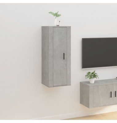  Sieninė televizoriaus spintelė, betono pilka, 40x34,5x100cm - TV spintelės - 1