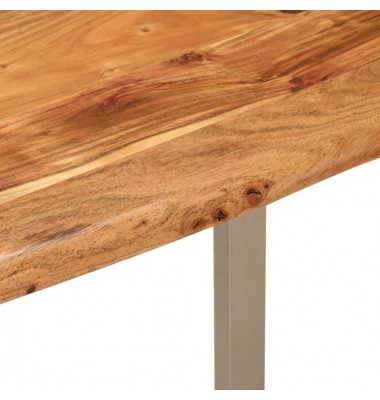  Valgomojo stalas, 110x50x76cm, akacijos medienos masyvas - Stalai - 6