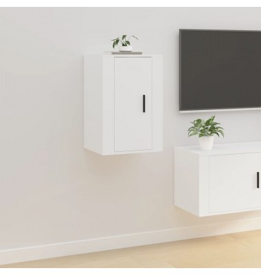  Sieninė televizoriaus spintelė, balta, 40x34,5x60cm - TV spintelės - 1