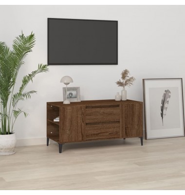  Televizoriaus spintelė, ruda ąžuolo, 102x44,5x50cm, mediena - TV spintelės - 1