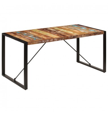  Valgomojo stalas, 160x80x75cm, perdirbtos medienos masyvas - Stalai - 1