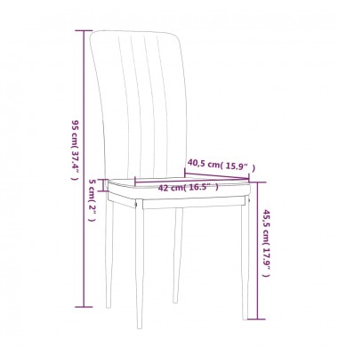  Valgomojo kėdės, 2vnt., mėlynos spalvos, aksomas - Valgomojo Kėdės - 9