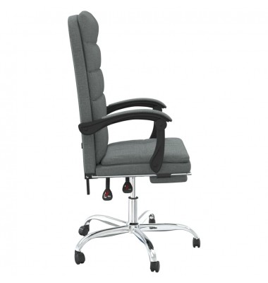  Atlošiama biuro kėdė, tamsiai pilkos spalvos, audinys - Biuro kėdės - 4
