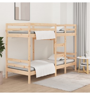  Dviaukštė lova, 90x200cm, pušies medienos masyvas - Lovos - 1
