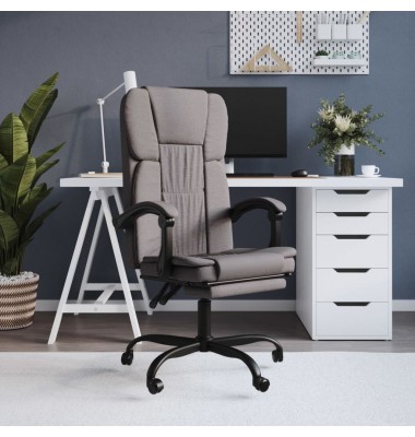  Atlošiama biuro kėdė, taupe spalvos, audinys - Biuro kėdės - 1