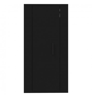  Sieninė televizoriaus spintelė, juoda, 40x34,5x80cm - TV spintelės - 5