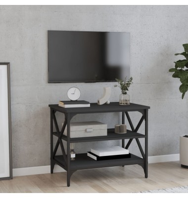  Televizoriaus spintelė, juoda, 60x40x50cm, apdirbta mediena - Žurnaliniai staliukai - 1