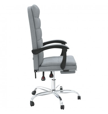  Atlošiama biuro kėdė, šviesiai pilkos spalvos, audinys - Biuro kėdės - 4