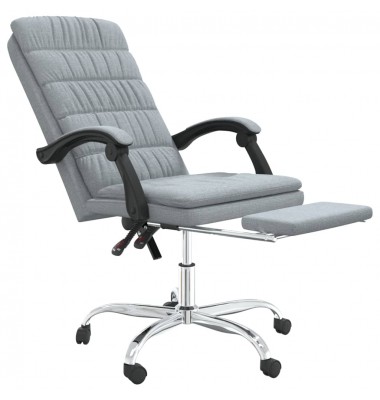  Atlošiama biuro kėdė, šviesiai pilkos spalvos, audinys - Biuro kėdės - 6