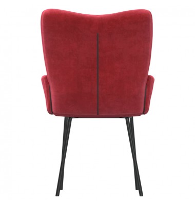  Valgomojo kėdės, 2vnt., raudonojo vyno spalvos, aksomas - Valgomojo Kėdės - 7