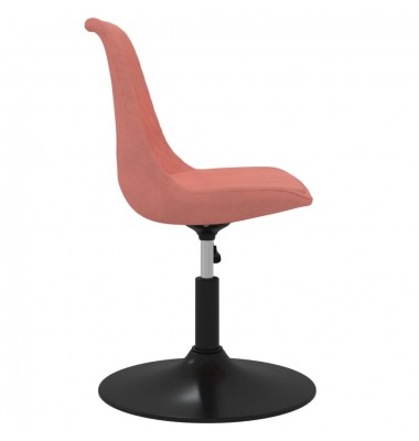  Pasukamos valgomojo kėdės, 4vnt., rožinės spalvos, aksomas - Valgomojo Kėdės - 5