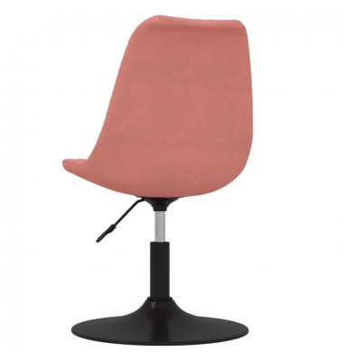  Pasukamos valgomojo kėdės, 4vnt., rožinės spalvos, aksomas - Valgomojo Kėdės - 6