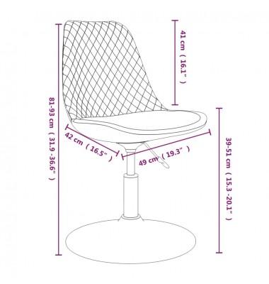  Pasukamos valgomojo kėdės, 4vnt., rožinės spalvos, aksomas - Valgomojo Kėdės - 10