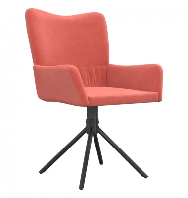  Pasukamos valgomojo kėdės, 2vnt., rožinės spalvos, aksomas - Valgomojo Kėdės - 4