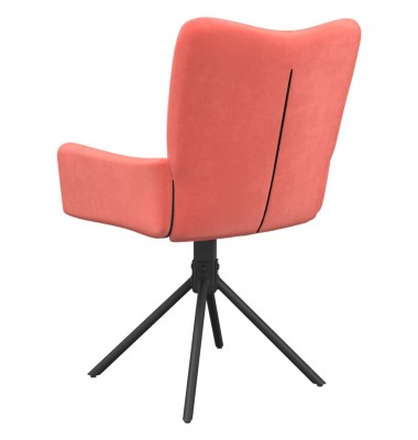  Pasukamos valgomojo kėdės, 2vnt., rožinės spalvos, aksomas - Valgomojo Kėdės - 8
