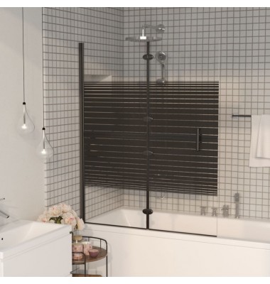  Sulankstoma dušo pertvara, juodos spalvos, 120x140cm, ESG - Dušo kabinos, durys - 7