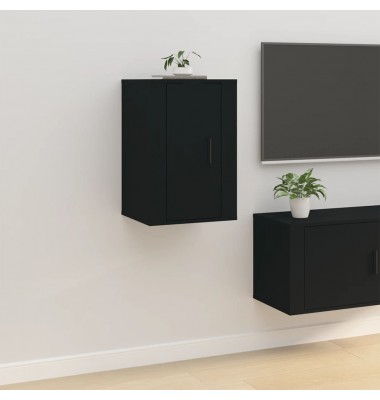  Sieninė televizoriaus spintelė, juoda, 40x34,5x60cm - TV spintelės - 1