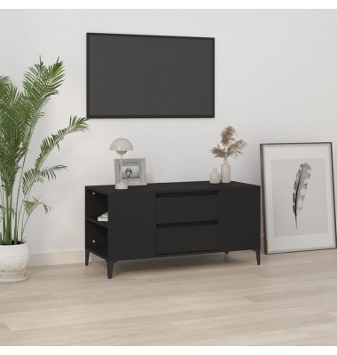  Televizoriaus spintelė, juodos spalvos, 102x44,5x50cm, mediena - TV spintelės - 1