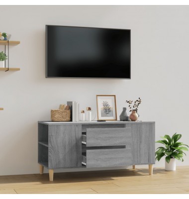  Televizoriaus spintelė, pilka ąžuolo, 102x44,5x50cm, mediena - TV spintelės - 1