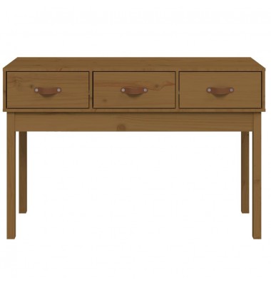  Konsolinis staliukas, medaus rudas, 114x40x75cm, pušies masyvas - Žurnaliniai staliukai - 3