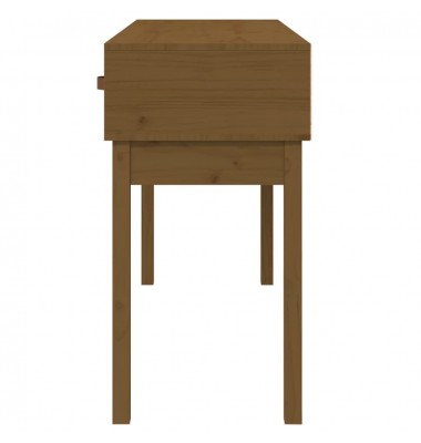  Konsolinis staliukas, medaus rudas, 114x40x75cm, pušies masyvas - Žurnaliniai staliukai - 5