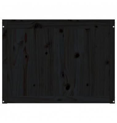  Skalbinių dėžė, juoda, 88,5x44x66cm, pušies medienos masyvas - Skalbinių krepšiai - 6
