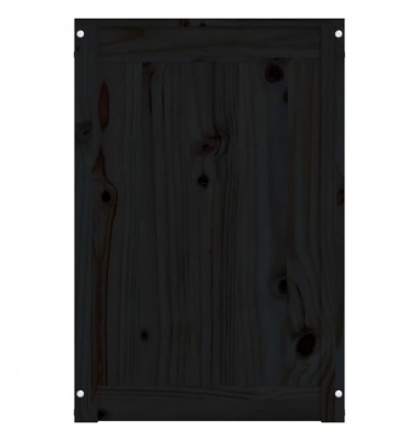  Skalbinių dėžė, juoda, 88,5x44x66cm, pušies medienos masyvas - Skalbinių krepšiai - 7