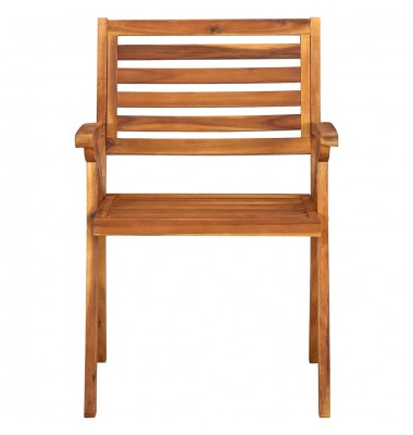  Sodo kėdės su pagalvėlėmis, 8vnt., akacijos medienos masyvas - Lauko kėdės - 7