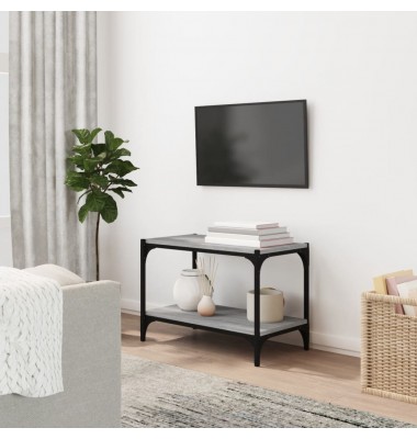  TV spintelė, pilka ąžuolo, 60x33x41cm, mediena ir plienas - TV spintelės - 1