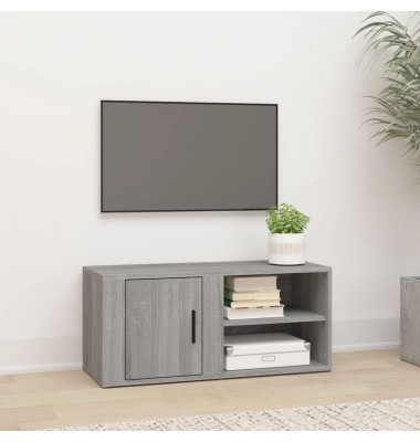  Televizoriaus spintelė, pilka ąžuolo, 80x31,5x36cm, mediena - TV spintelės - 1