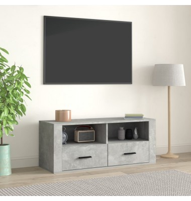  Televizoriaus spintelė, betono pilka, 100x35x40cm, mediena - TV spintelės - 1