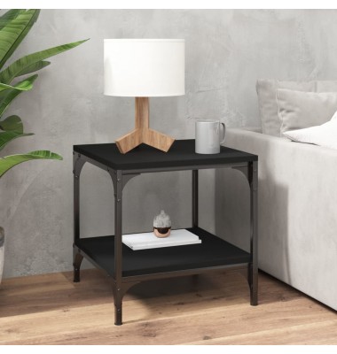  Kavos staliukas, juodas, 50x50x40cm, apdirbta mediena - Kavos staliukai - 1