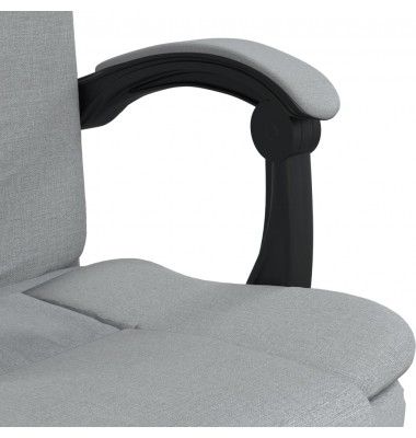  Atlošiama biuro kėdė, šviesiai pilkos spalvos, audinys - Biuro kėdės - 9