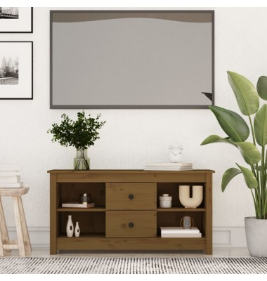  Televizoriaus spintelė, medaus ruda, 103x36,5x52cm, pušis - TV spintelės - 1