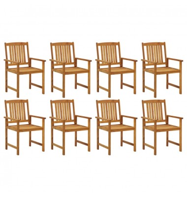  Sodo kėdės, 8vnt., akacijos medienos masyvas  - Lauko kėdės - 1