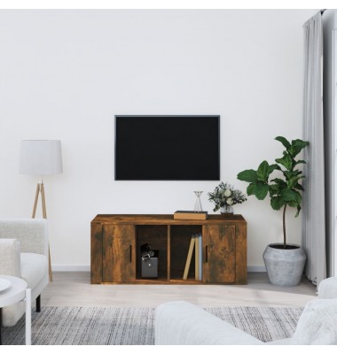  Televizoriaus spintelė, dūminio ąžuolo, 100x35x40cm, mediena - TV spintelės - 1