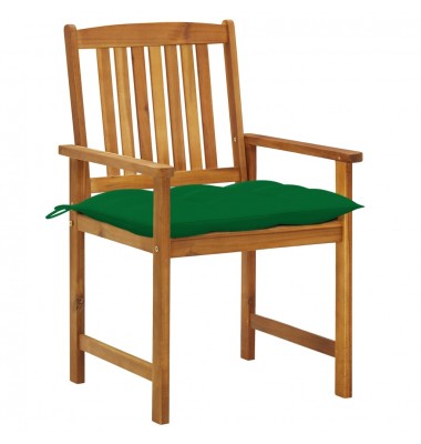  Sodo kėdės su pagalvėlėmis, 8vnt., akacijos medienos masyvas  - Lauko kėdės - 2