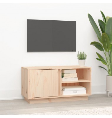  Televizoriaus spintelė, 80x35x40,5cm, pušies medienos masyvas - TV spintelės - 1