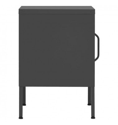  Naktinis staliukas, antracito, 35x35x51cm, plienas - Naktinės spintelės - 6