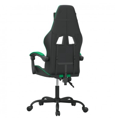 Pasukama žaidimų kėdė, juodos ir žalios spalvos, dirbtinė oda - Žaidimų kėdės - 5