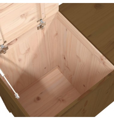  Skalbinių dėžė, medaus ruda, 88,5x44x76cm, pušies masyvas - Skalbinių krepšiai - 8