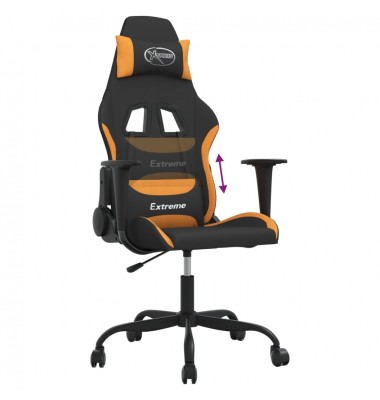  Žaidimų kėdė, juodos ir oranžinės spalvos, audinys - Žaidimų kėdės - 7